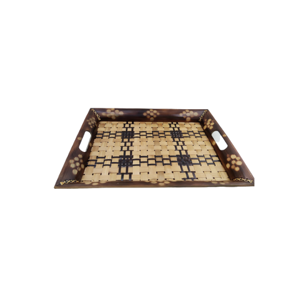 Handmade Bamboo Jungli Serving Tray