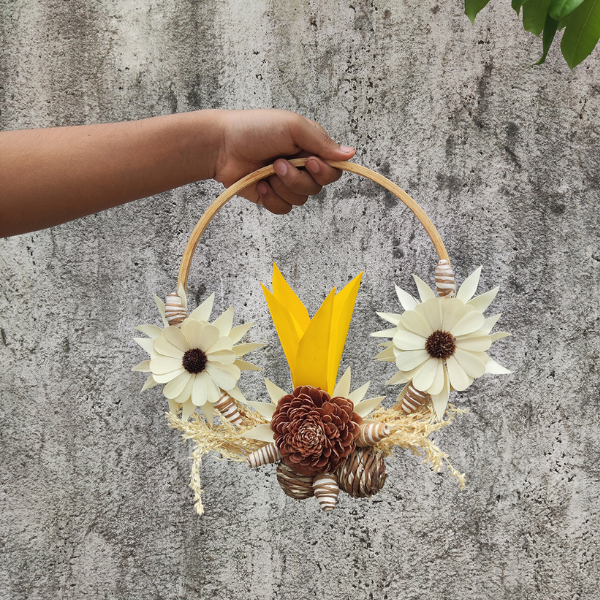 Jumbo Lily Belle Artificial Flower Door Wreath