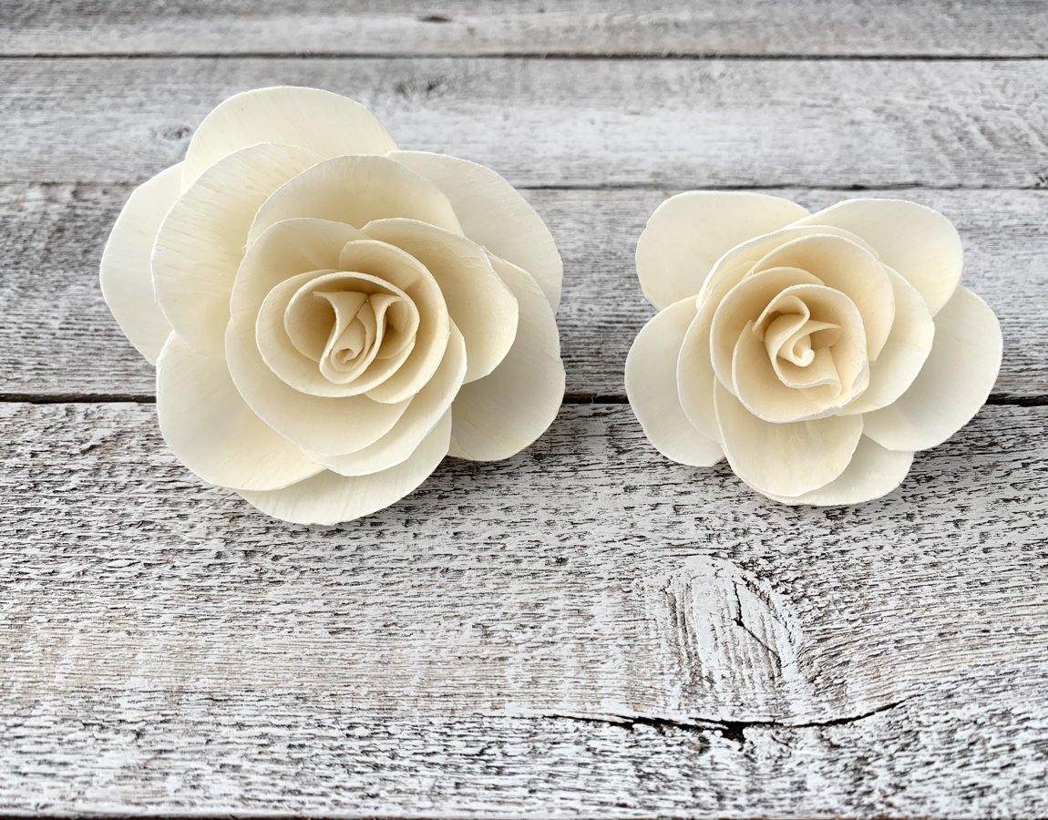 French Rose Sola Wood Flower