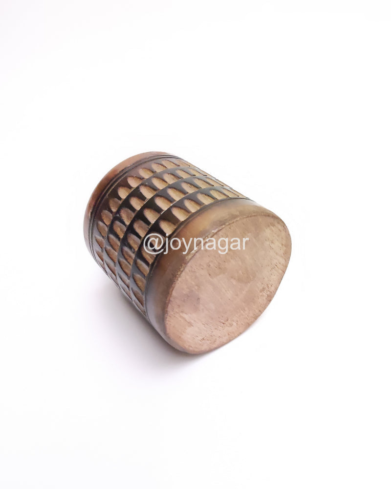Handmade Bamboo Minakari Design Round Pen Stand