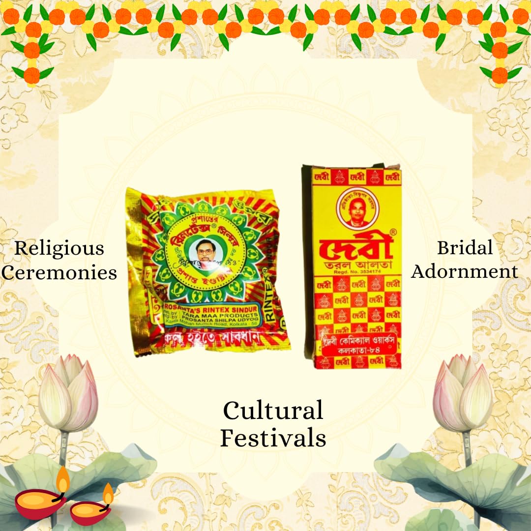 Lal Alta & Sindoor for Bengali Wedding & Pooja