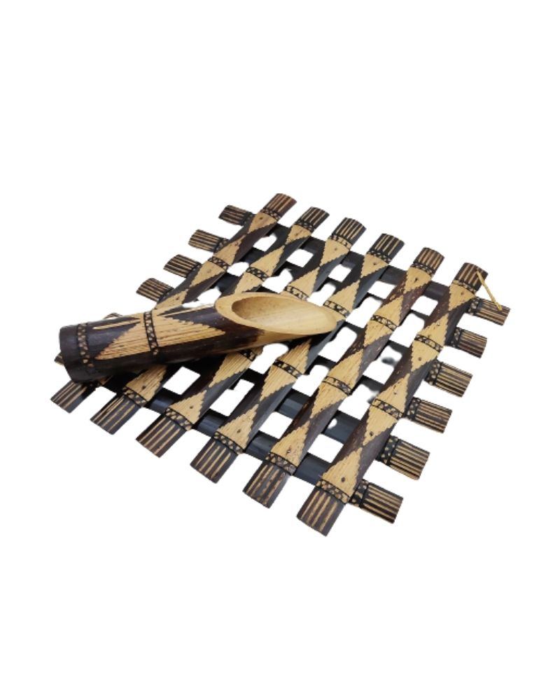 Bamboo Wall Hanging Flower Vase Set of 2