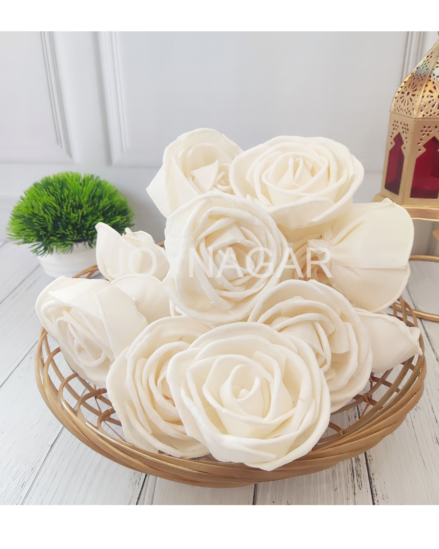Bird Rose Sola Wood Flower