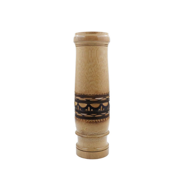 Handmade Bamboo Minakari Design Slim Flower Vase