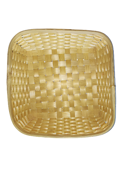 Bamboo Square Tray 12 inch Natural Set of 6