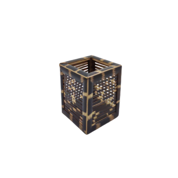 Handmade Eco-friendly Bamboo Army Style Penstand Four Corner