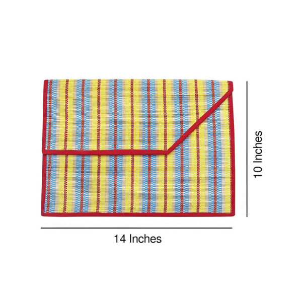 Handmade Bamboo Document File Multicolor