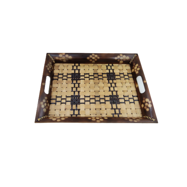 Handmade Bamboo Jungli Serving Tray