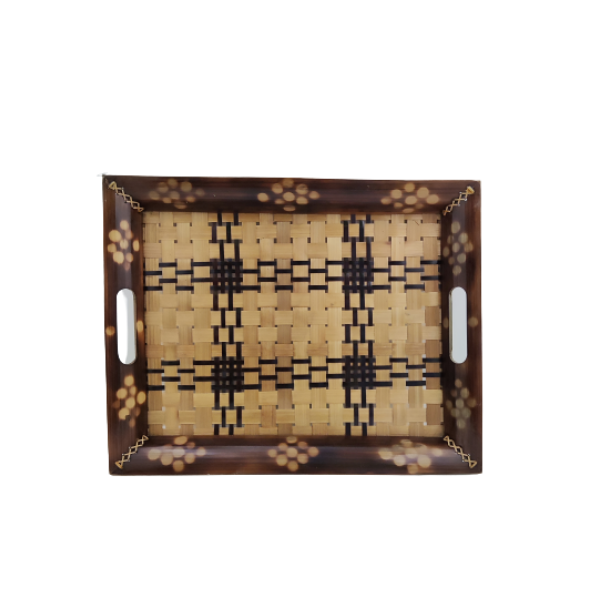 Handmade Bamboo Jungli Serving Tray
