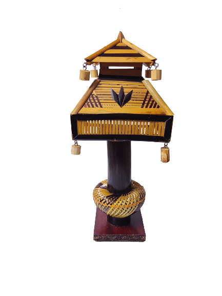 Handmade Bamboo Table Lamp - Sustainable and Eco-Friendly Modern Army Design