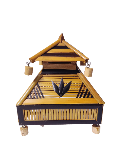 Handmade Bamboo Table Lamp - Sustainable and Eco-Friendly Modern Army Design