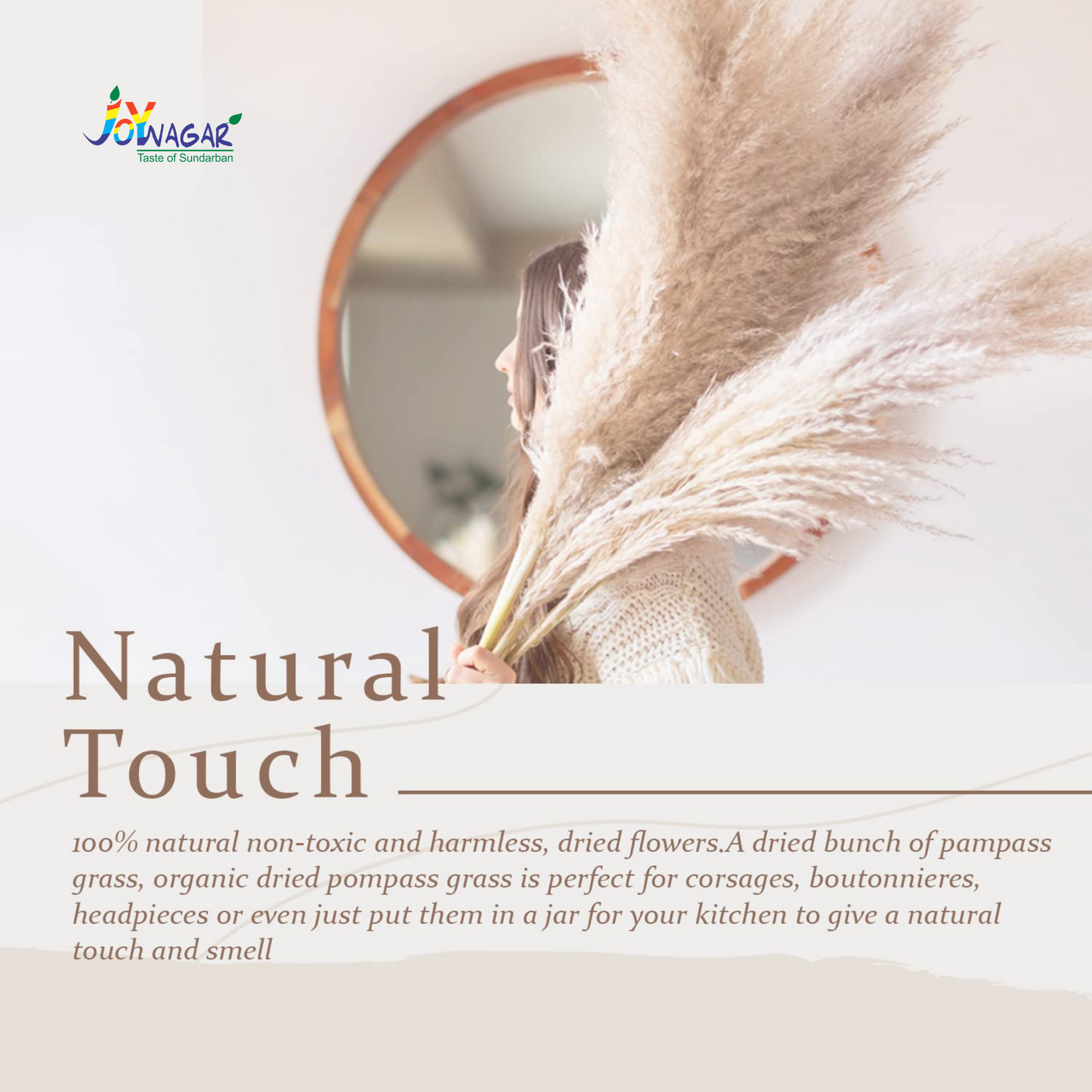 Premium Fluppy Pampas White 3 Pcs