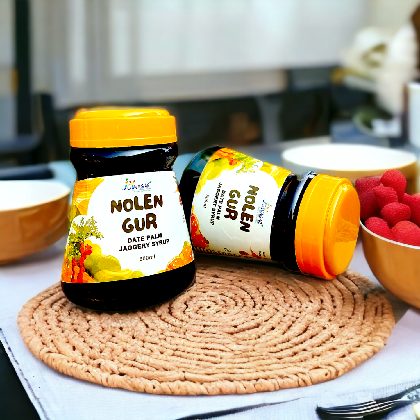 Original Joynagar Brand Nolen Gur / Liquid Khajur Gur / Date Palm Jaggery 800ML