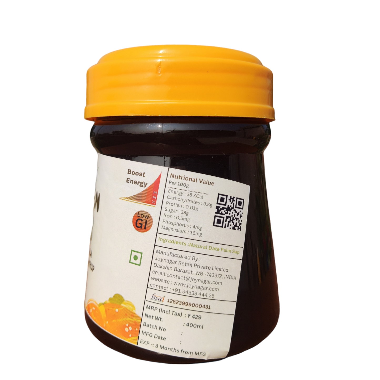 Original Joynagar Brand Nolen Gur / Liquid Khajur Gur / Date Palm Jaggery