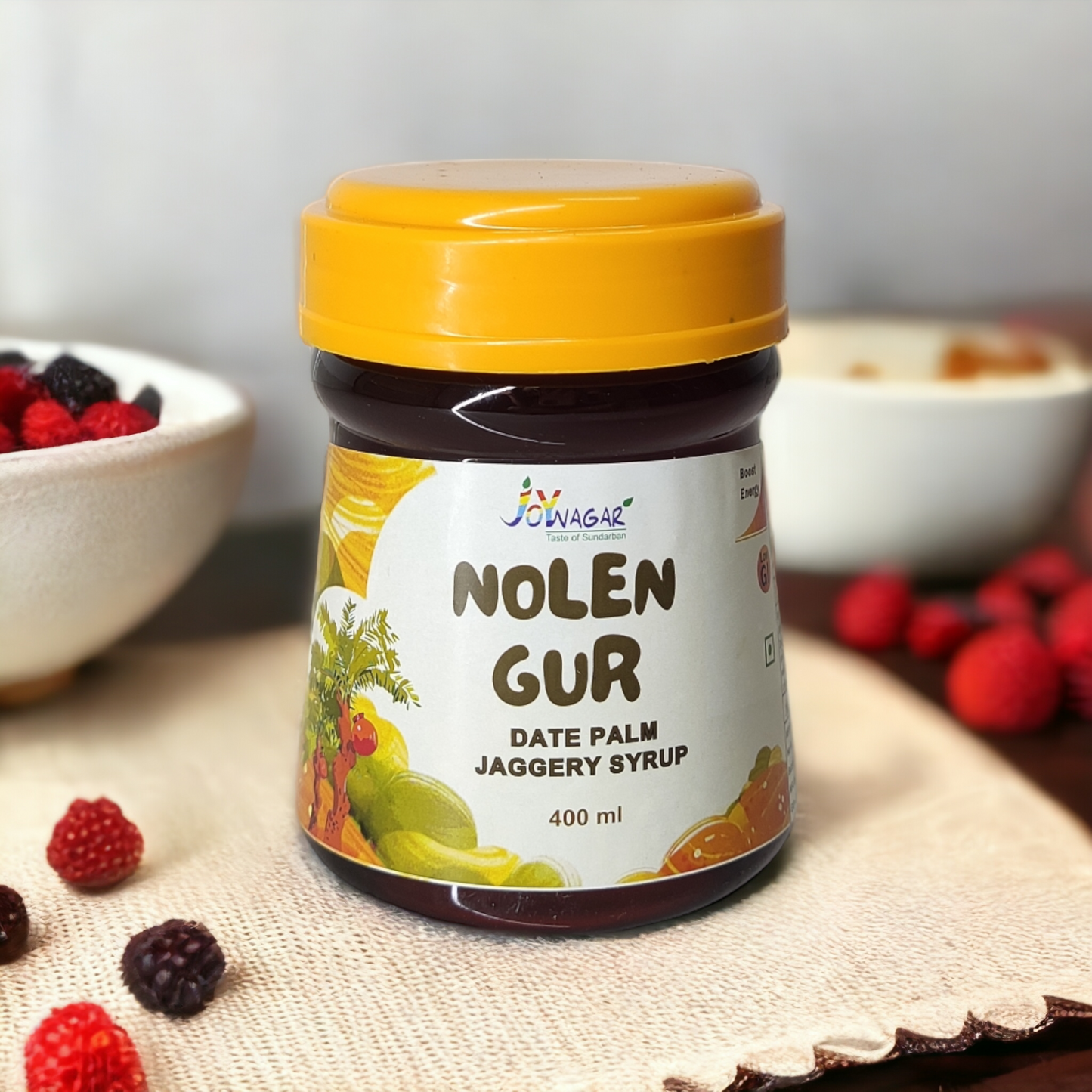 Original Joynagar Brand Nolen Gur / Liquid Khajur Gur / Date Palm Jaggery