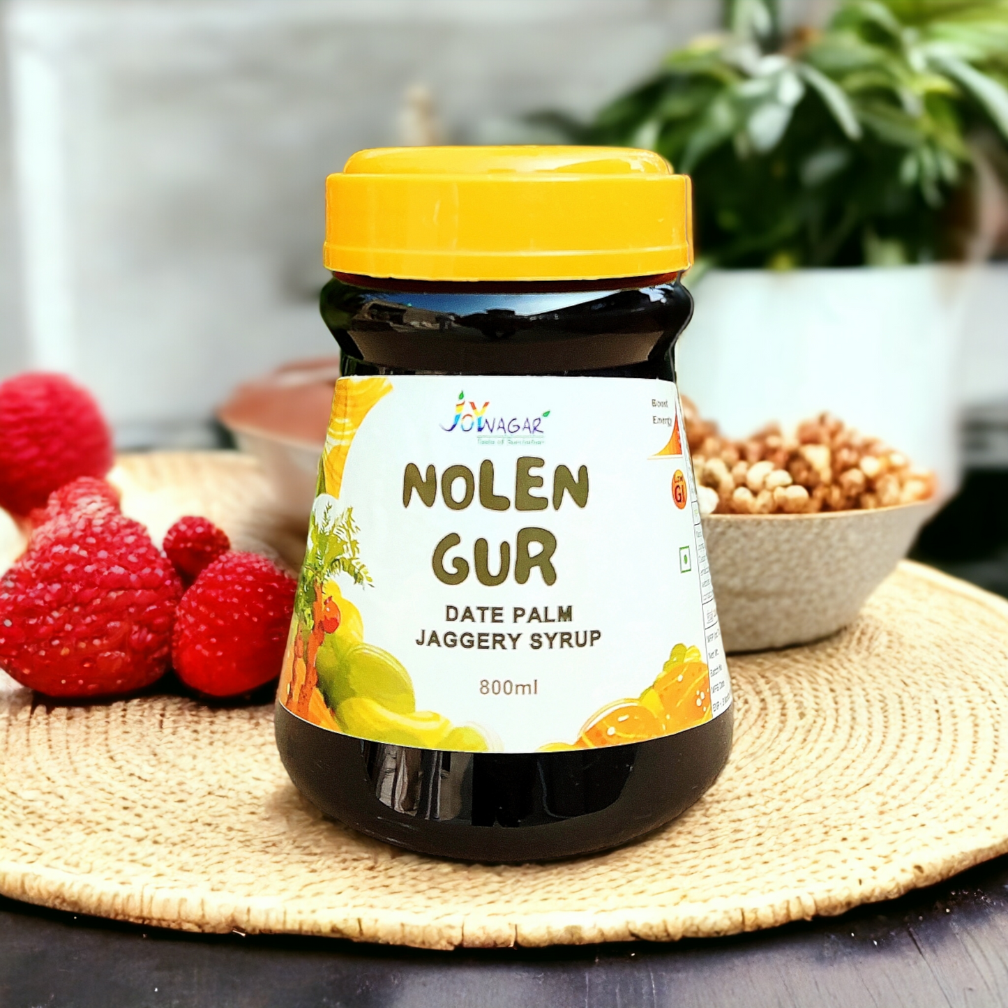 Original Joynagar Brand Nolen Gur / Liquid Khajur Gur / Date Palm Jaggery 800ML