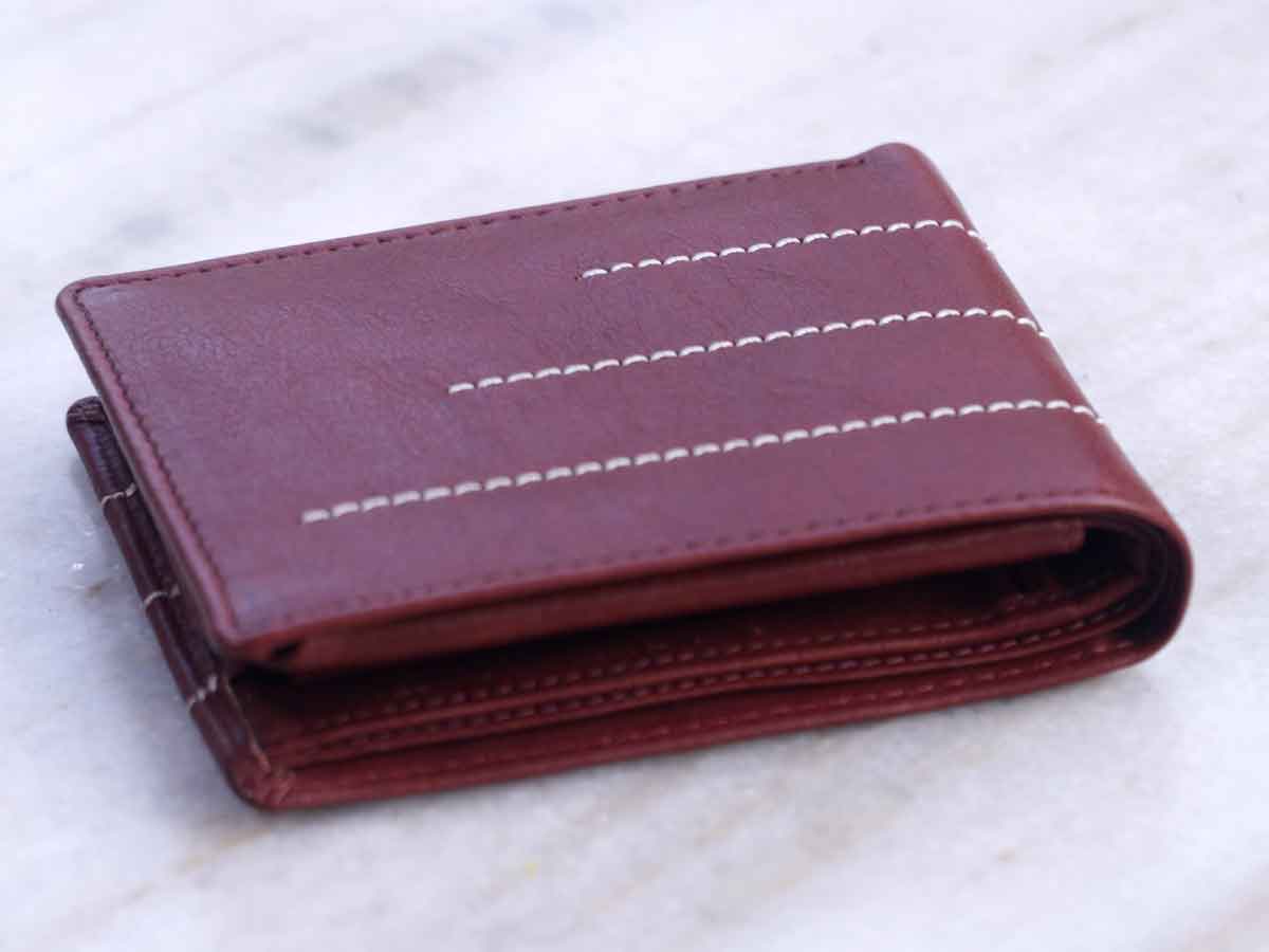 Ocean Line Brown Genuine Leather Formal Men Wallet