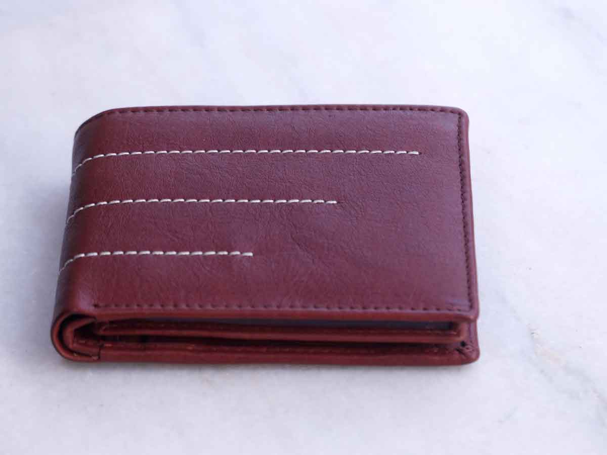 Ocean Line Brown Genuine Leather Formal Men Wallet