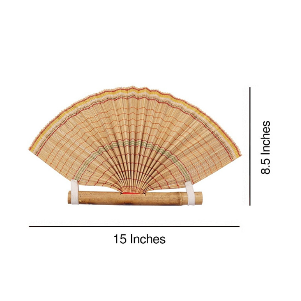 Ecofriendly Bamboo Hand-Fan Multicolor