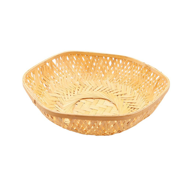 Handmade Bamboo Hexagonal Tokri / Gift Hamper Basket Set of 10
