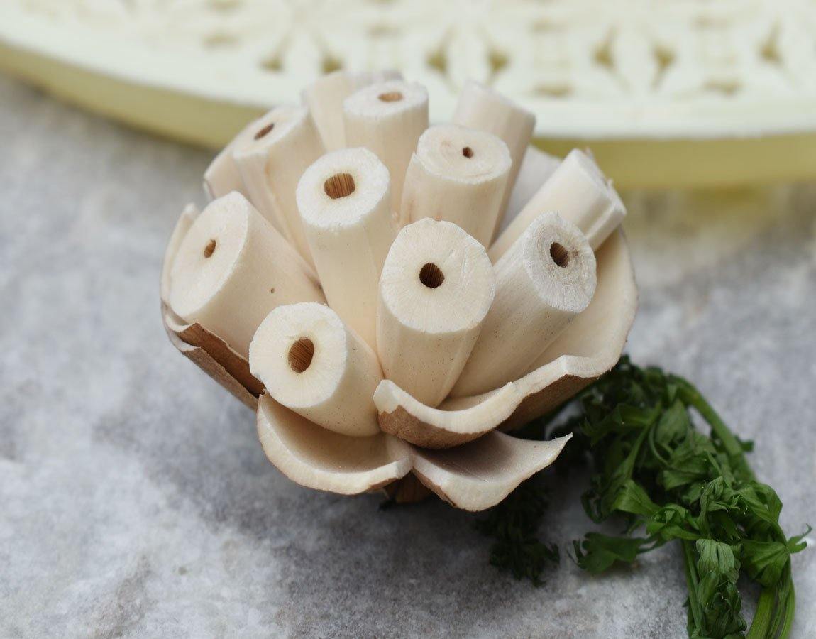 Burl Sola Wood Skin Flower