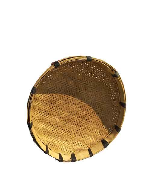 Bamboo Cane Handmade Bengali Style Chala / Round Vegetable Basket