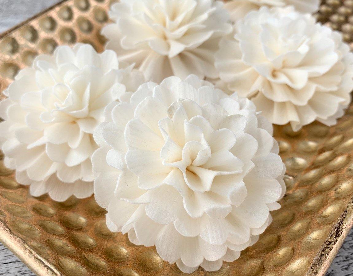 Feather Ball Sola Wood Flower