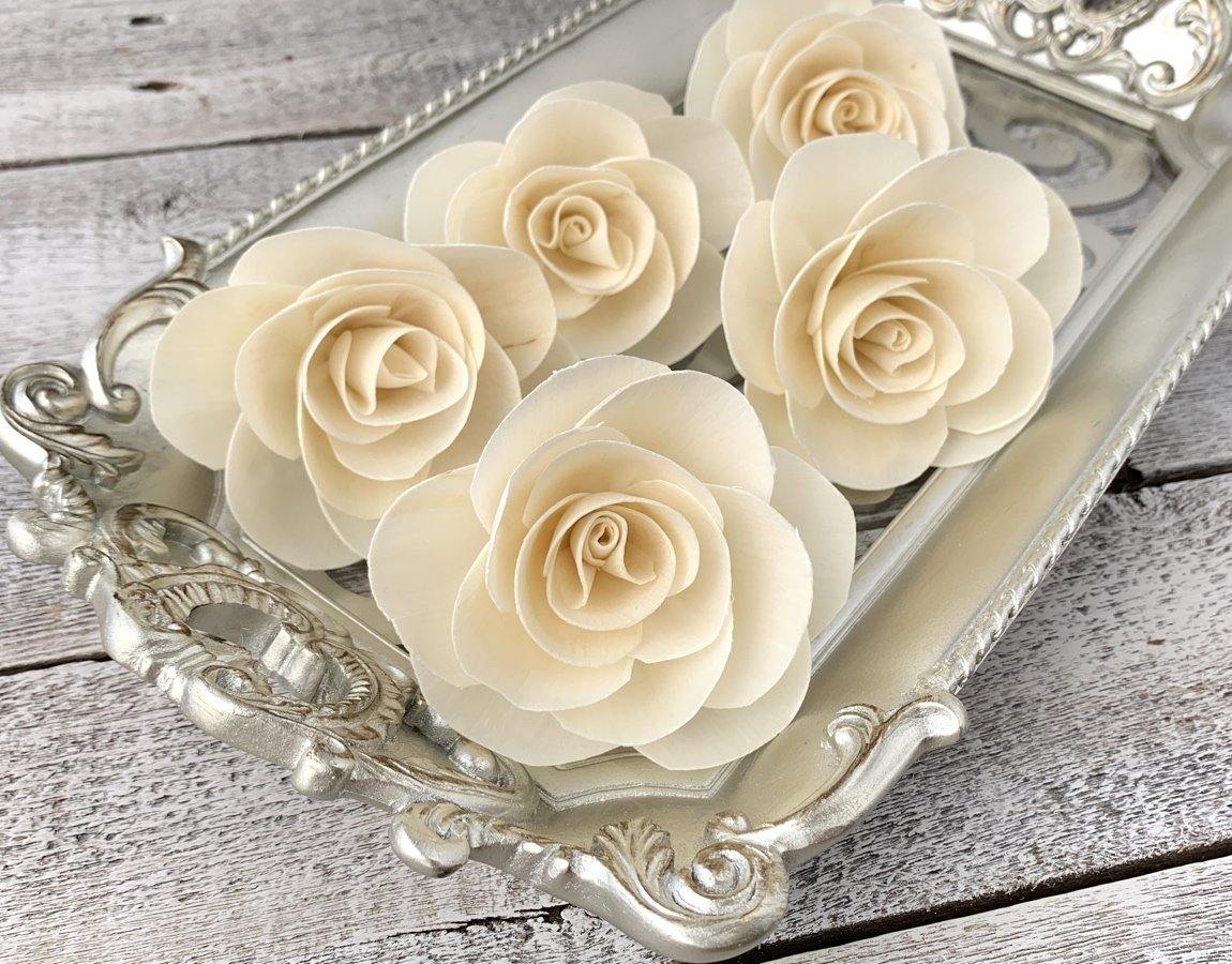 French Rose Sola Wood Flower