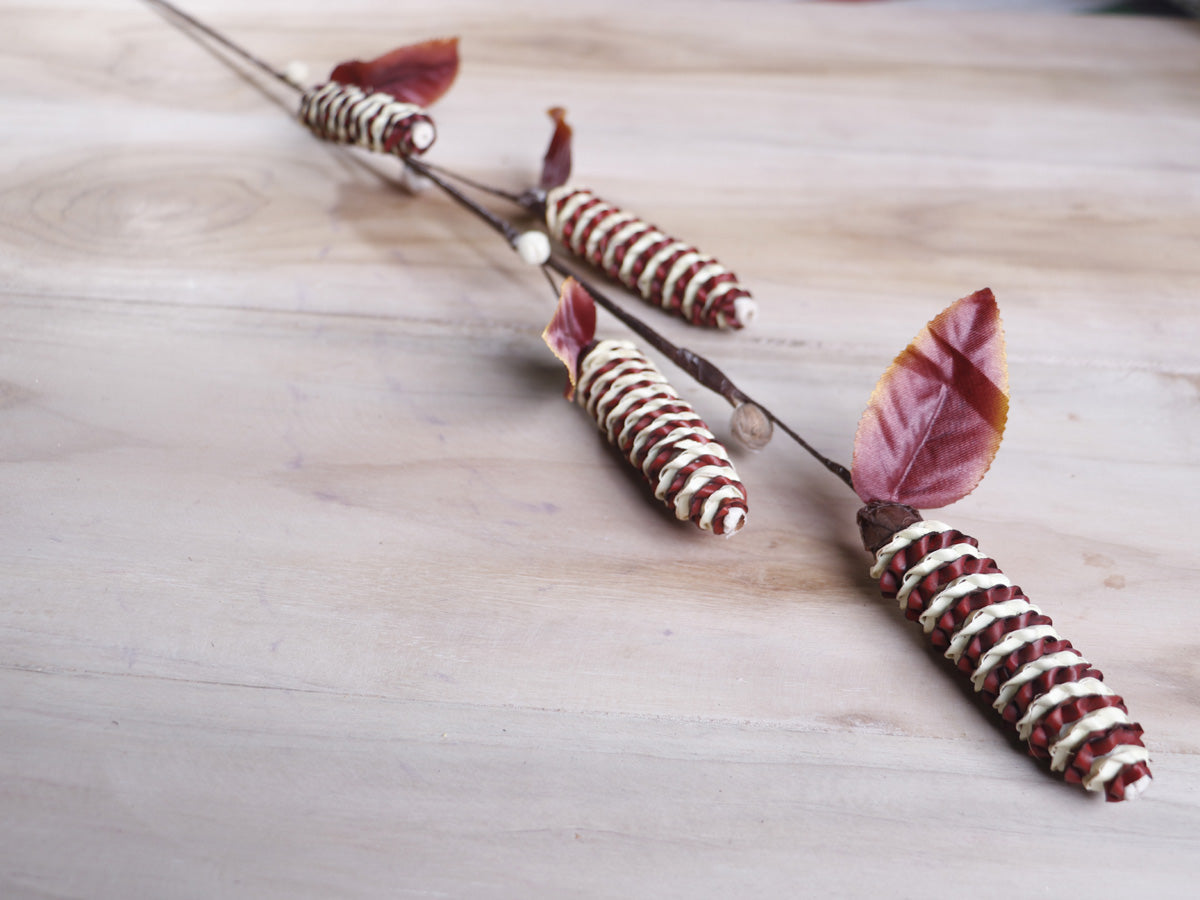 Handmade Palm Leaf Chain Pine Stick