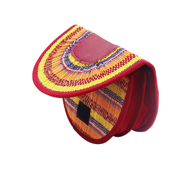 Handmade Bamboo Ladies Purse Wallet Multicolor