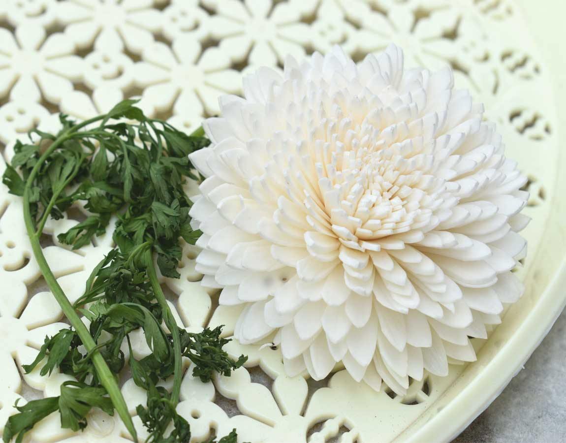 Wild Zinnia Sola Wood Flower