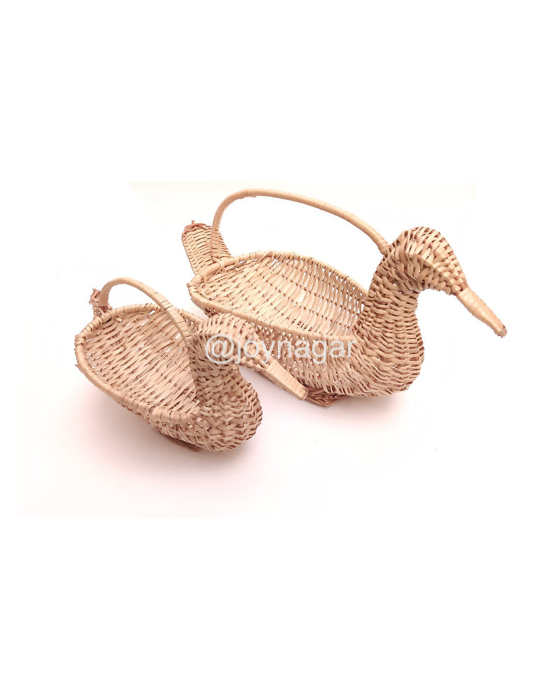 Kashmiri Willow Wicker Duck Basket  For Fruits & Flower Storage