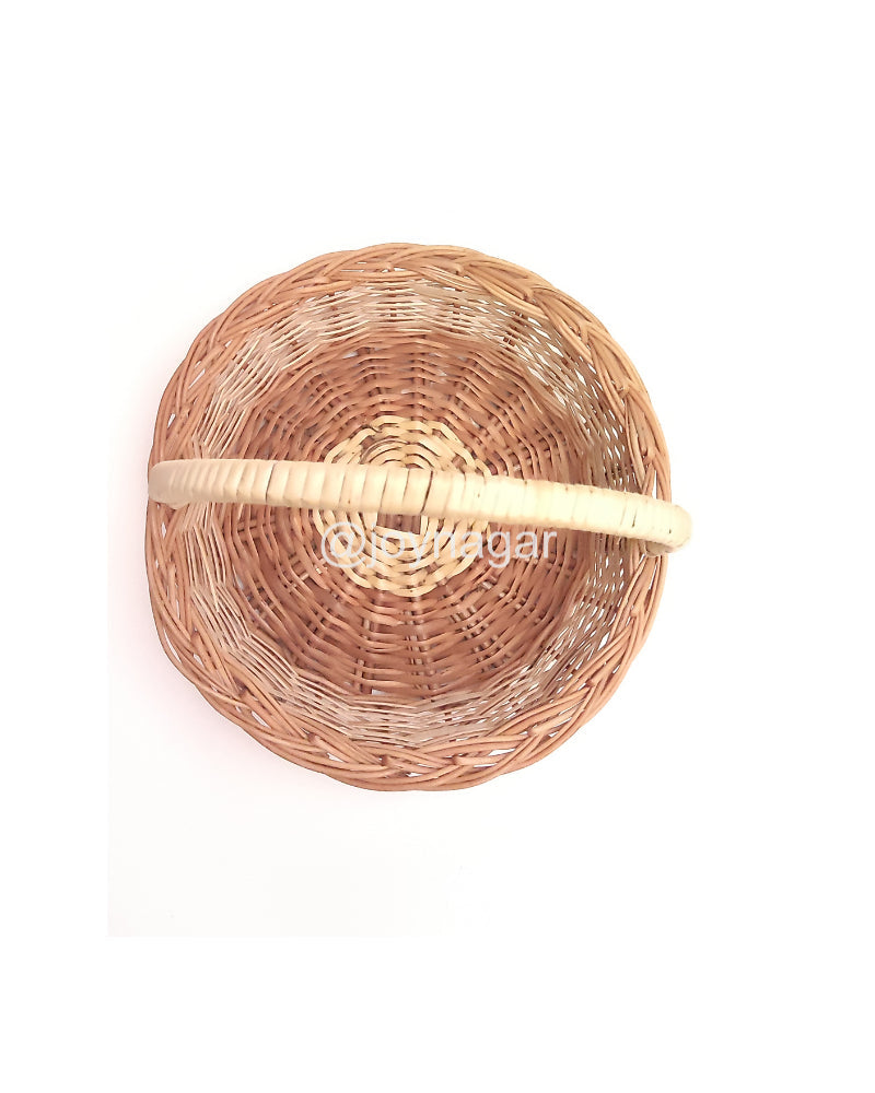 Willow Small Handle Flower Basket Set of 3