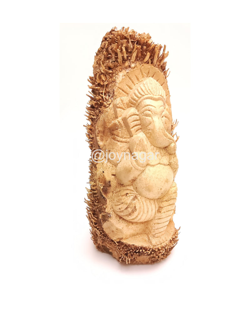 Bamboo Root Natural Handmade Ganesh Murti