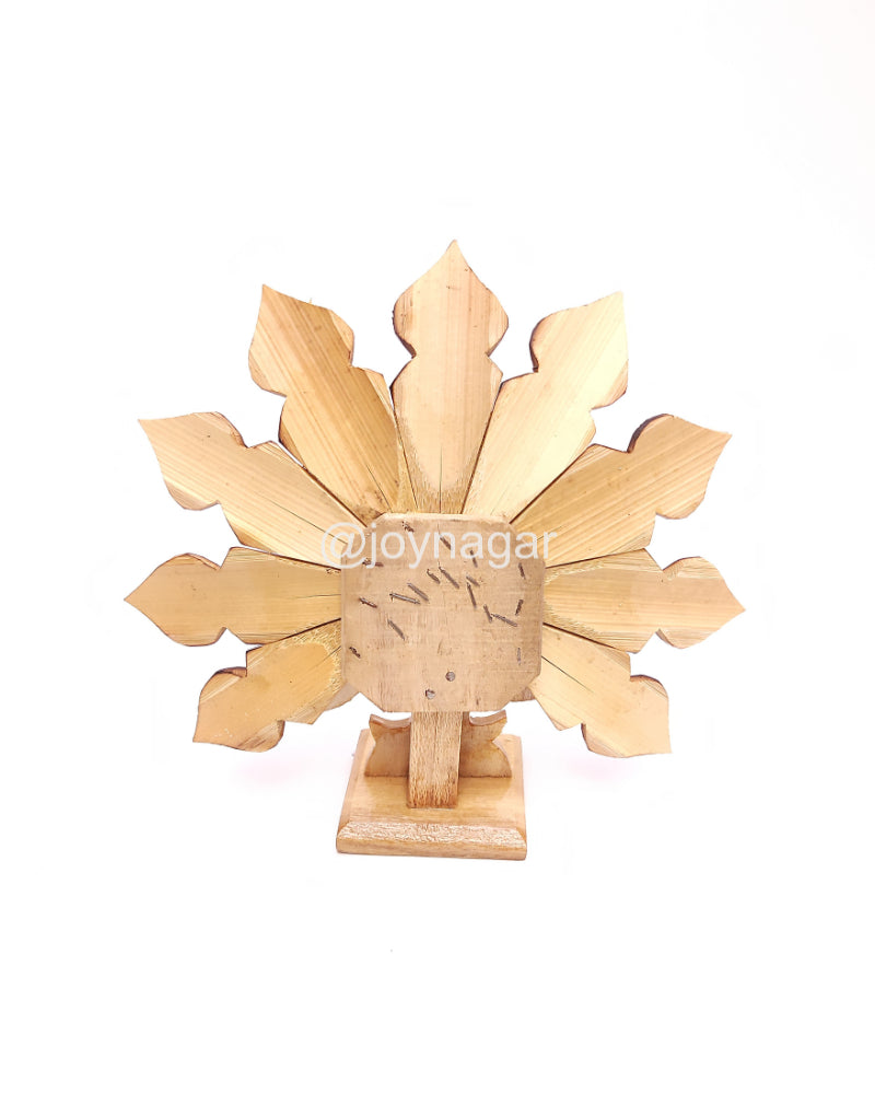 Bamboo Natural Peacock Showpiece