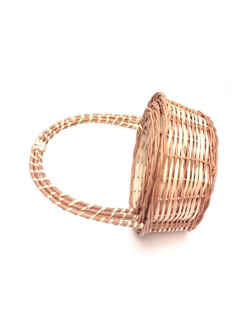 Willow Long Handle Flower Basket set of 3