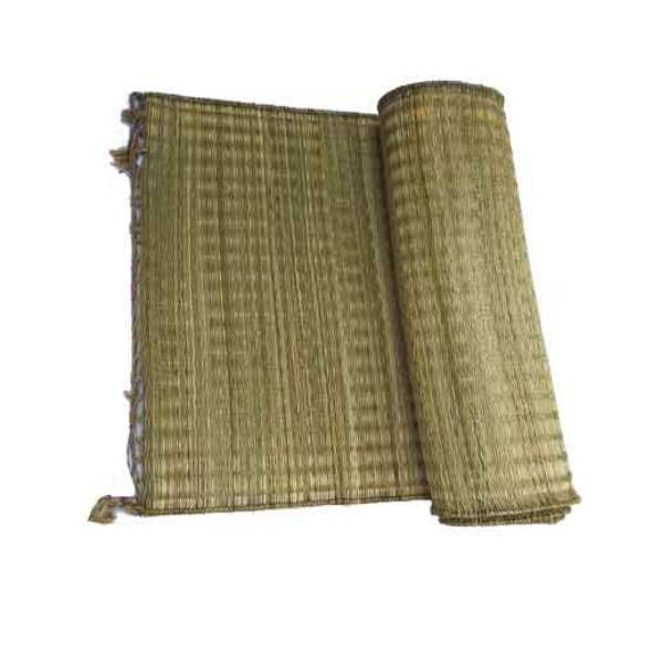 Handmade Natural Grass Fibre Light Brown Floor Mat