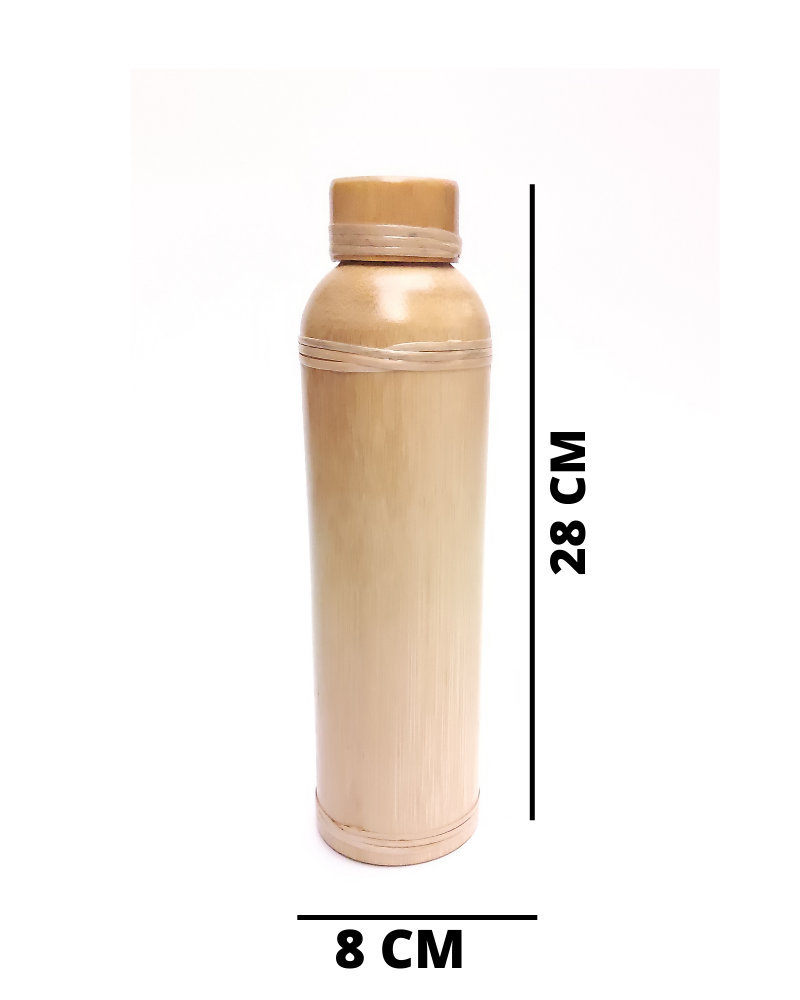 Eco-Friendly Bamboo Water Bottle with Inner Steel Bottle