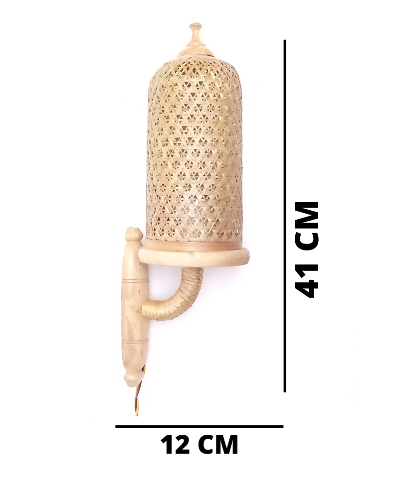 Bamboo Wall Mount Night Lamp