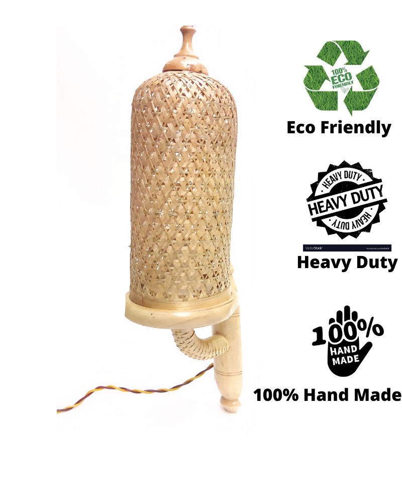 Bamboo Wall Mount Night Lamp