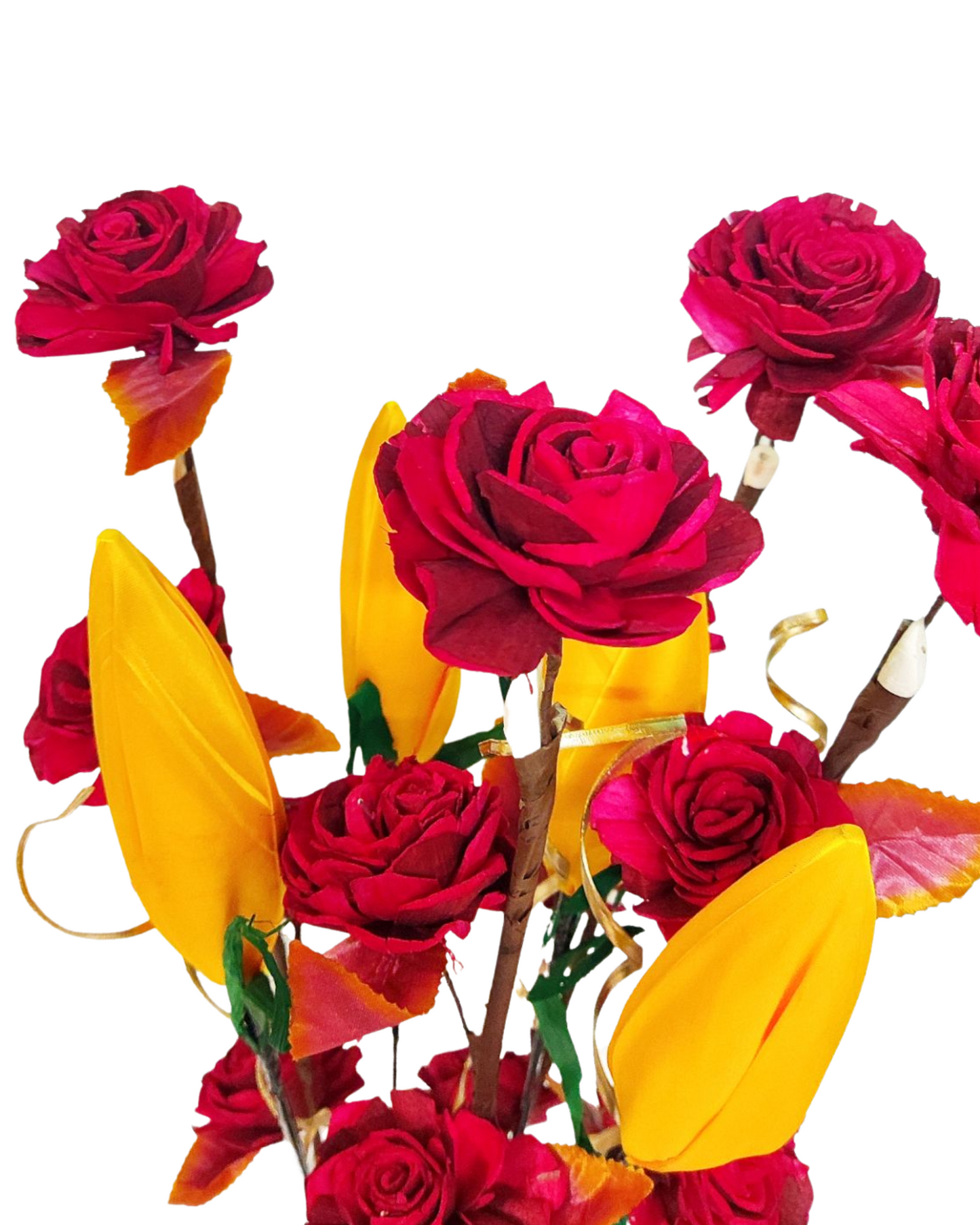 Beauty Rose Lotus Buds Mix Flower Bunch