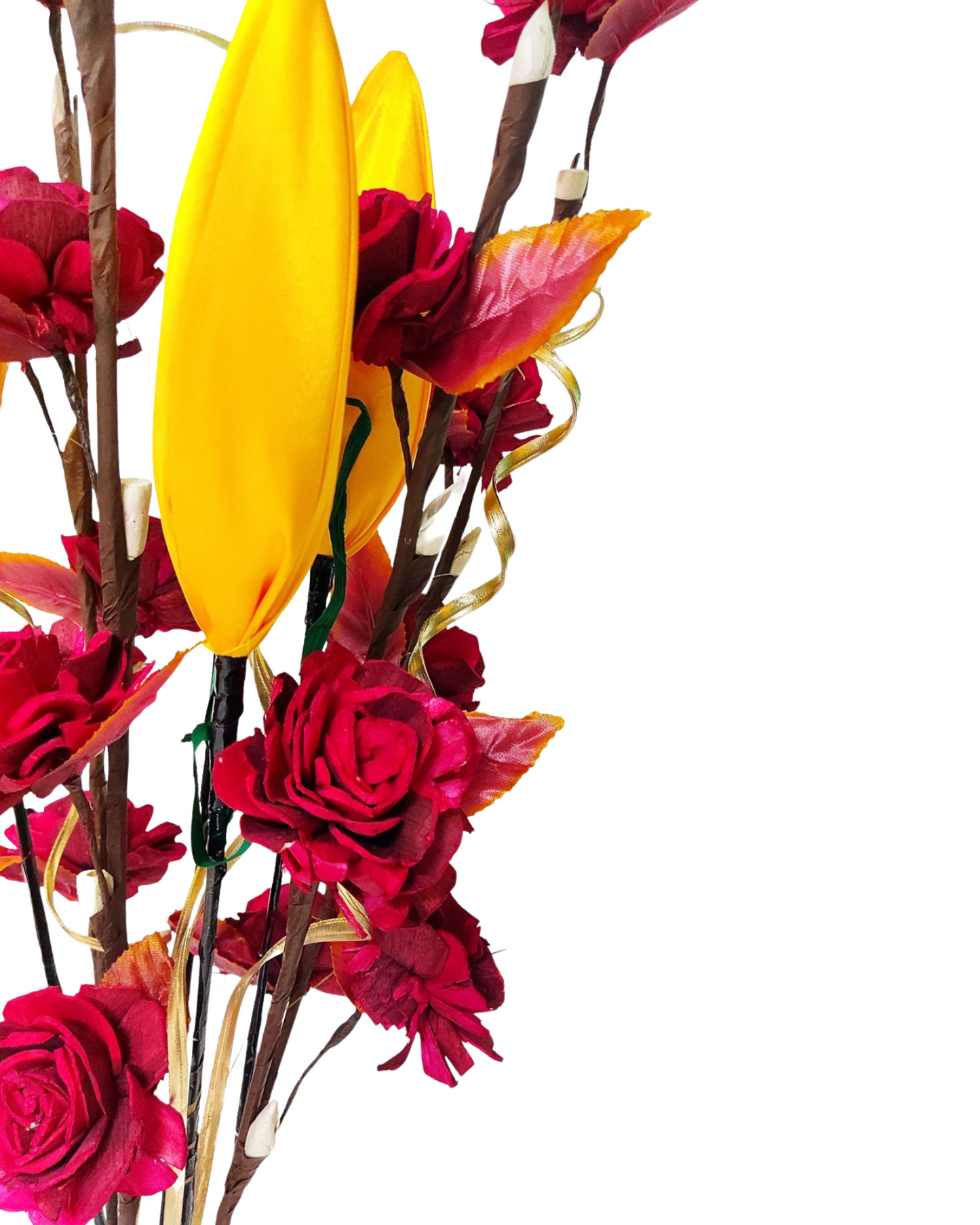 Beauty Rose Lotus Buds Mix Flower Bunch