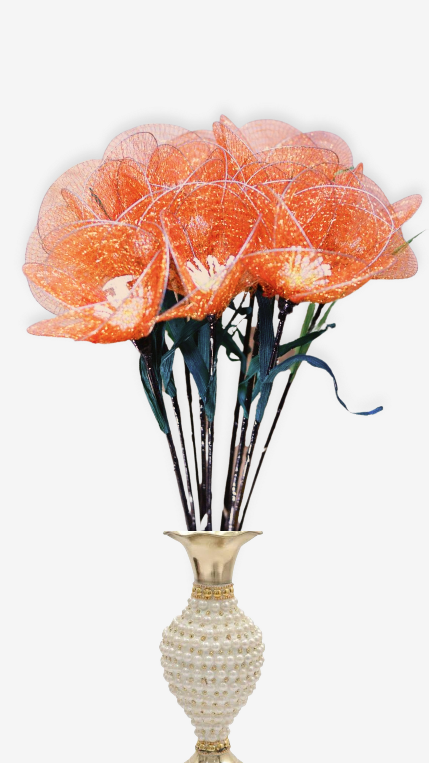 Poppy Net Flower Stick