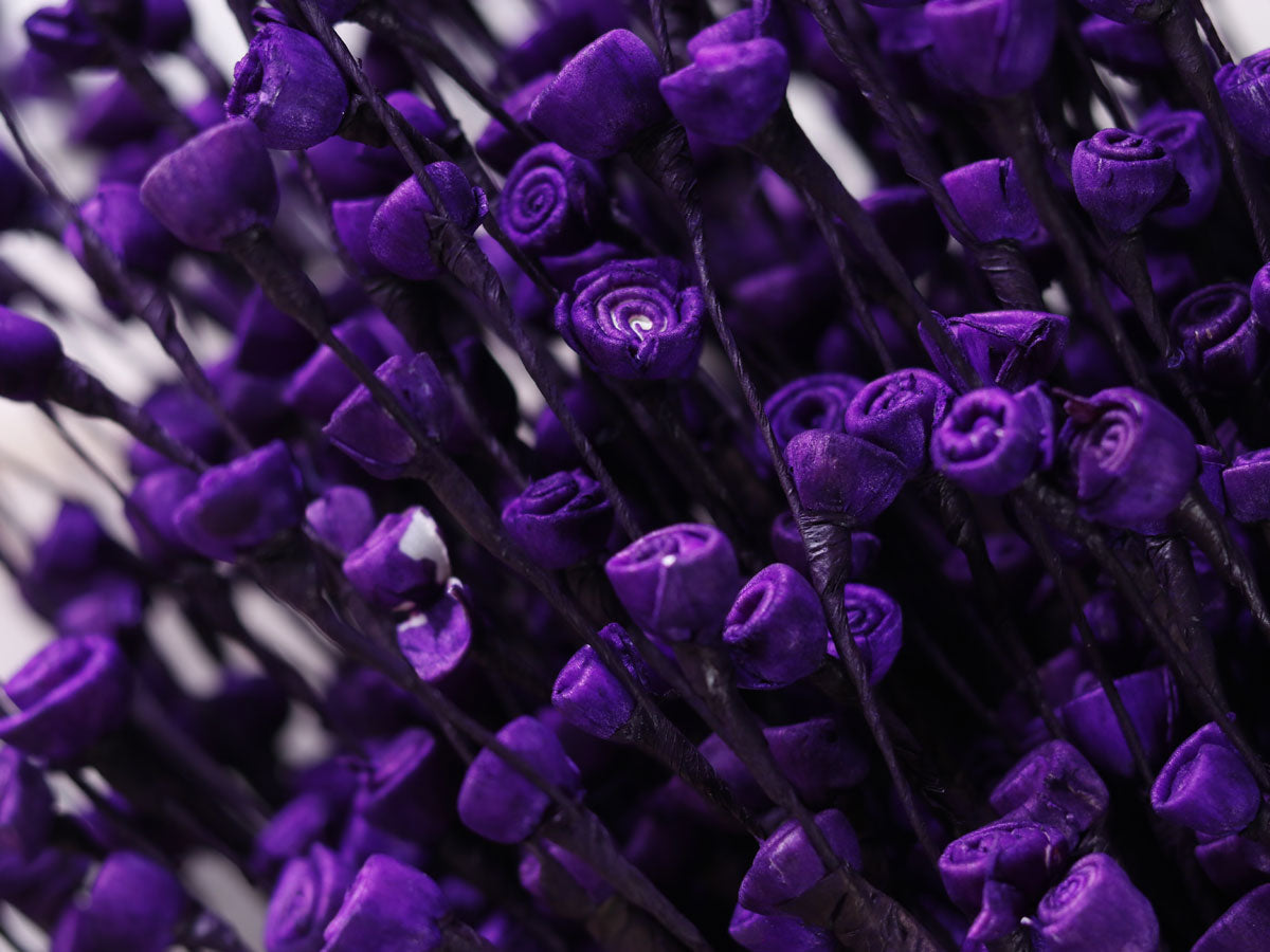 Artificial Sola Wood Mini Sweet Rose Buds Stick