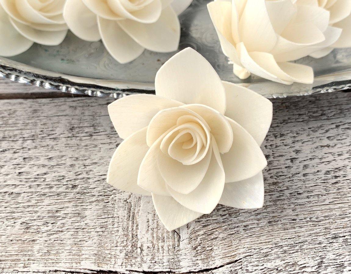 Winter Rose Sola Wood Flower
