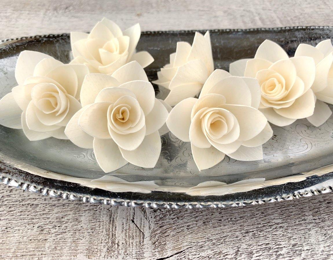 Winter Rose Sola Wood Flower