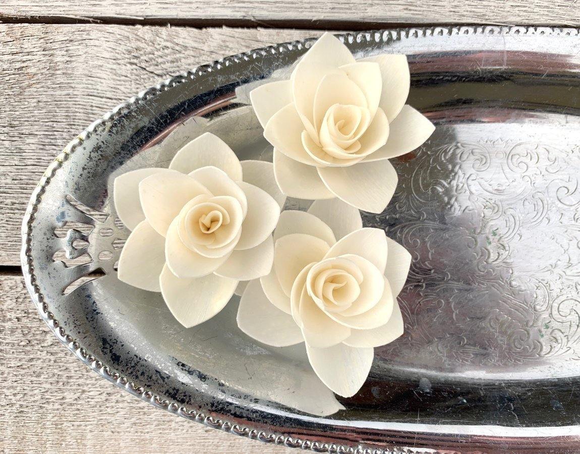 Winter Rose Sola Wood Flower