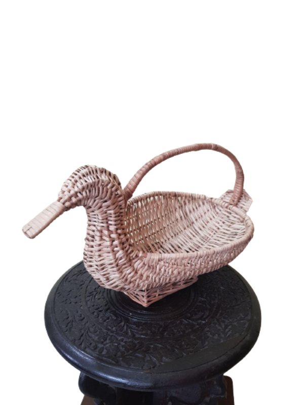Kashmiri Willow Wicker Duck Basket  For Fruits & Flower Storage